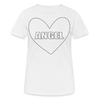 Angel Heart - T-shirt respirant Femme - blanc - Devant - AI Model Female 172 dark (172cm)