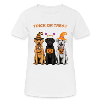 TRICK OR TREAT - Women's Breathable T-Shirt - white - Front - AI Model Female 172 dark (172cm)