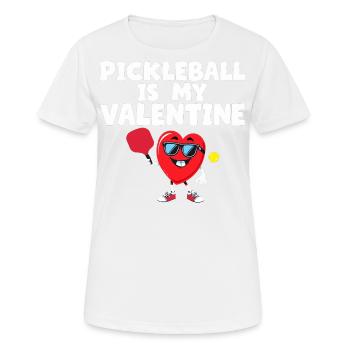 Pickleball Is My Valentine Gift - T-shirt respirant Femme - blanc - Devant - AI Model Female 172 dark (172cm)