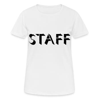 Staff Design - T-shirt respirant Femme - blanc - Devant - AI Model Female 172 dark (172cm)