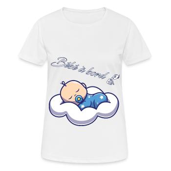 bébé à bord - T-shirt respirant Femme - blanc - Devant - AI Model Female 172 dark (172cm)