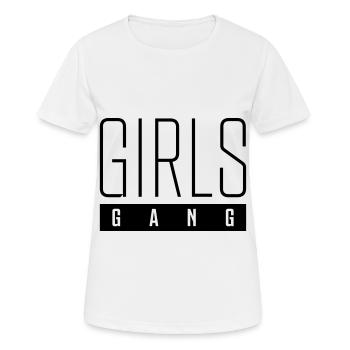 gang de filles - T-shirt respirant Femme - blanc - Devant - AI Model Female 172 dark (172cm)
