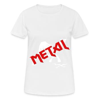 Metalhead Metalgirl Metal - T-shirt respirant Femme - blanc - Devant - AI Model Female 172 dark (172cm)