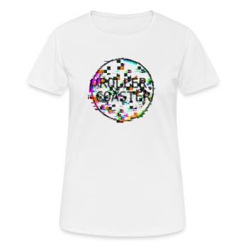Achterbahn - Frauen T-Shirt atmungsaktiv - Weiß - Vorne - AI Model Female 172 dark (172cm)
