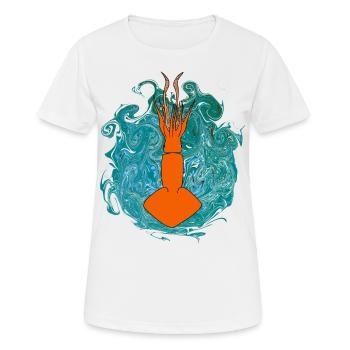 Squid - Women's Breathable T-Shirt - white - Front - AI Model Female 172 dark (172cm)