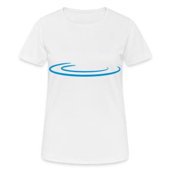 Water Drop Wave - T-shirt respirant Femme - blanc - Devant - AI Model Female 172 dark (172cm)