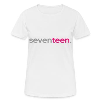 2005 anniversaire 17 ans 17e anniversaire dix-sept - T-shirt respirant Femme - blanc - Devant - AI Model Female 172 dark (172cm)