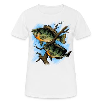 Crapet Arlequin Illustration Pêche Pullover conception - T-shirt respirant Femme - blanc - Devant - AI Model Female 172 dark (172cm)