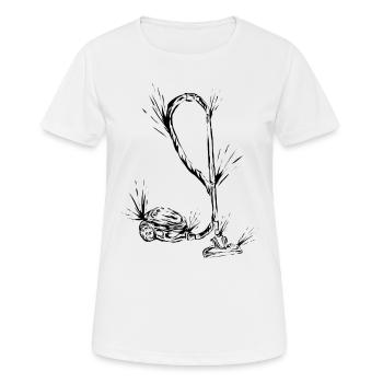 Aspirateur - T-shirt respirant Femme - blanc - Devant - AI Model Female 172 dark (172cm)