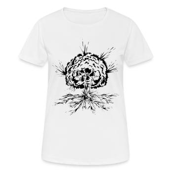 Tree with roots - Women's Breathable T-Shirt - white - Front - AI Model Female 172 dark (172cm)