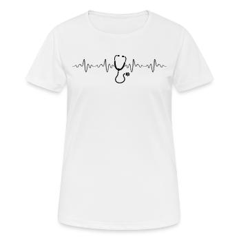 Tierarzt - Frauen T-Shirt atmungsaktiv - Weiß - Vorne - AI Model Female 172 dark (172cm)