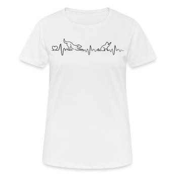 Tierarzt - Frauen T-Shirt atmungsaktiv - Weiß - Vorne - AI Model Female 172 dark (172cm)