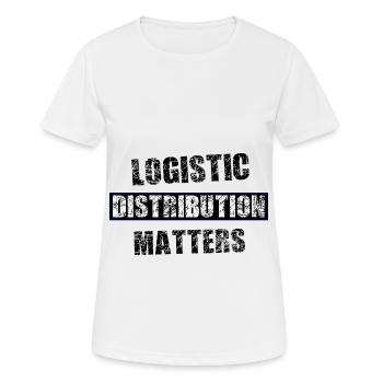 Logistics and transport - Women's Breathable T-Shirt - white - Front - AI Model Female 172 dark (172cm)