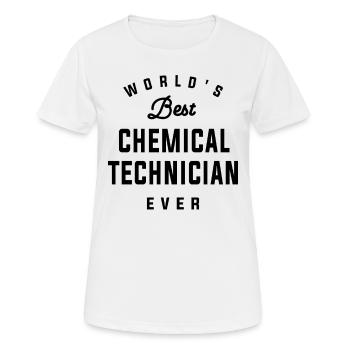 World's Best Chemical Technician - Women's Breathable T-Shirt - white - Front - AI Model Female 172 dark (172cm)