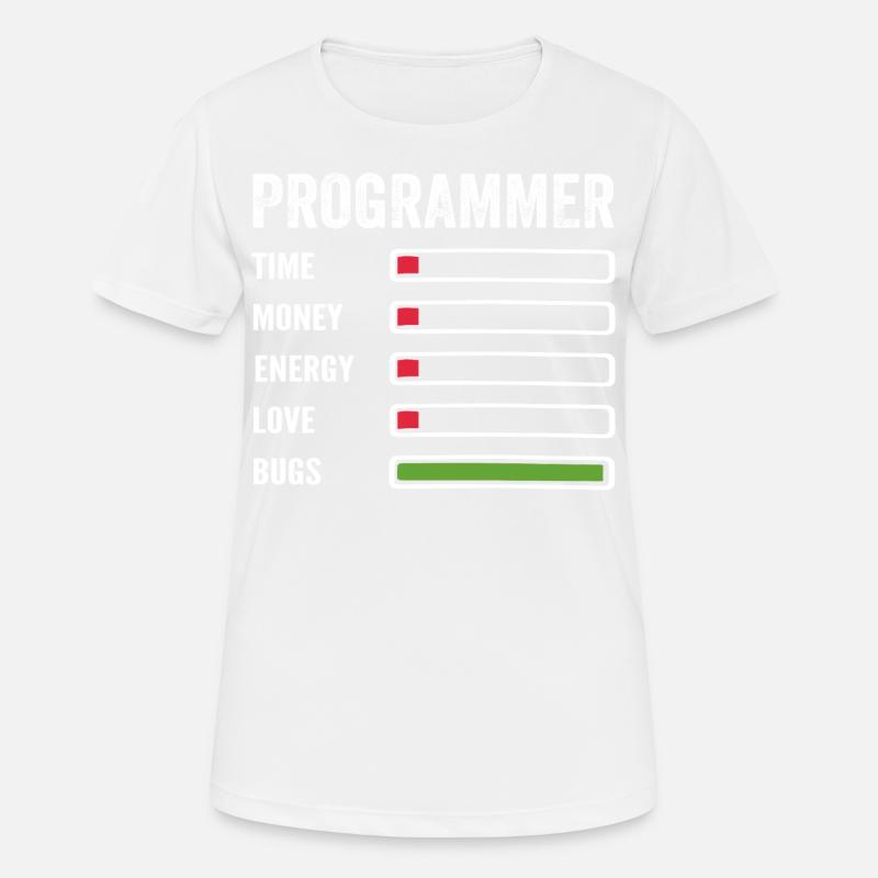 Developer Humor Programmer Coder - Women's Breathable T-Shirt - white