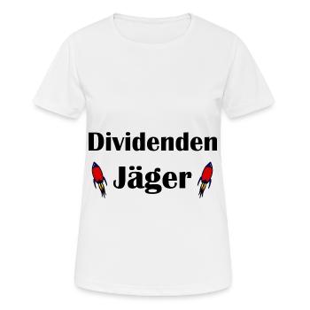 Der Dividendenjäger - Frauen T-Shirt atmungsaktiv - Weiß - Vorne - AI Model Female 172 dark (172cm)