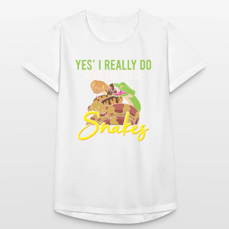 Drôle de serpent python / boa constrictor T-shirt respirant Femme