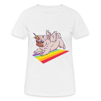 Mobs unicorn wings rainbow tshirt gift - Women's Breathable T-Shirt - white - Front - AI Model Female 172 dark (172cm)
