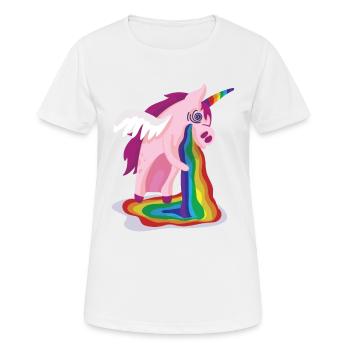 Rainbow Unicorn Uicorn T-Shirt Gift - Women's Breathable T-Shirt - white - Front - AI Model Female 172 dark (172cm)