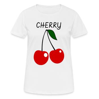 Cerise - T-shirt respirant Femme - blanc - Devant - AI Model Female 172 dark (172cm)