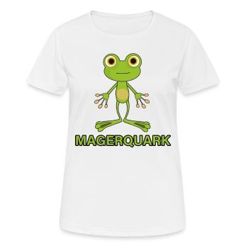 Frog Word Game Joke Lean Quark Drôle Cadeau - T-shirt respirant Femme - blanc - Devant - AI Model Female 172 dark (172cm)