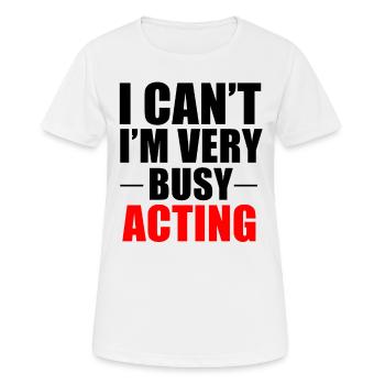 Actor Acting Student Acting Gift - Women's Breathable T-Shirt - white - Front - AI Model Female 172 dark (172cm)