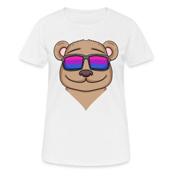Bisexuell Braunbär Geschenk - Frauen T-Shirt atmungsaktiv - Weiß - Vorne - AI Model Female 172 dark (172cm)