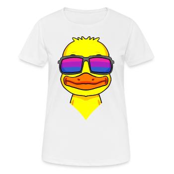 Bisexual Duck Bisexuality Gift - Women's Breathable T-Shirt - white - Front - AI Model Female 172 dark (172cm)