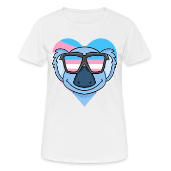Transgender Transsexual Koala Gift - Women's Breathable T-Shirt - white - Front - AI Model Female 172 dark (172cm)