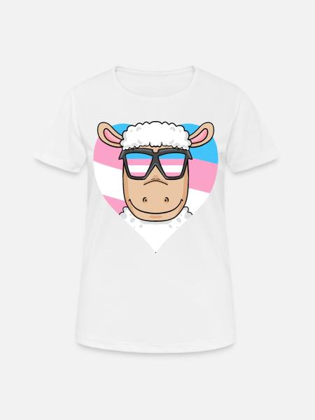Transgender Transsexual Sheep Gift - Women's Breathable T-Shirt - white