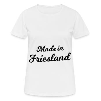 Depuis la Frise - T-shirt respirant Femme - blanc - Devant - AI Model Female 172 dark (172cm)