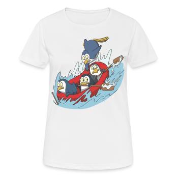 Wildwasser Rafting Geschenk Idee - Frauen T-Shirt atmungsaktiv - Weiß - Vorne - AI Model Female 172 dark (172cm)