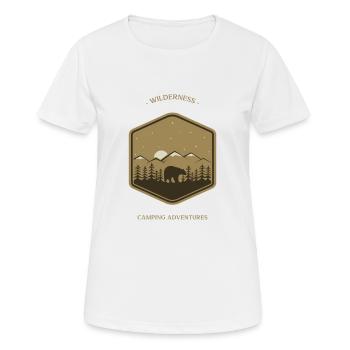 La nature sauvage et la nature - T-shirt respirant Femme - blanc - Devant - AI Model Female 172 dark (172cm)
