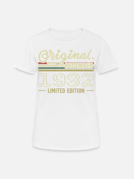 December 1982 Birthday December 1982 December - Women's Breathable T-Shirt - white