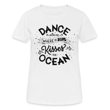 Dance with me - Frauen T-Shirt atmungsaktiv - Weiß - Vorne - AI Model Female 172 dark (172cm)