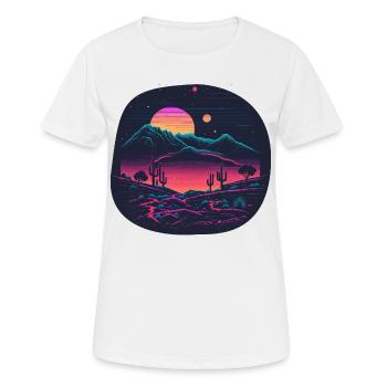 Funk du futur - T-shirt respirant Femme - blanc - Devant - AI Model Female 172 dark (172cm)