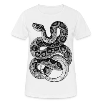 schlange-klapperschlange- - Frauen T-Shirt atmungsaktiv - Weiß - Vorne - AI Model Female 172 dark (172cm)