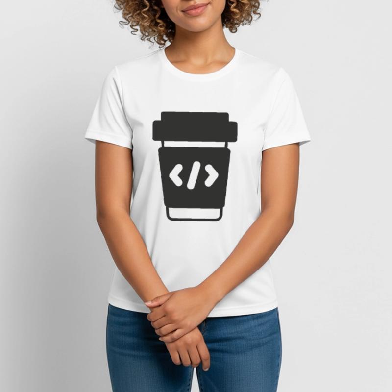 Programmeur Codeur Codage Café T-shirt respirant Femme