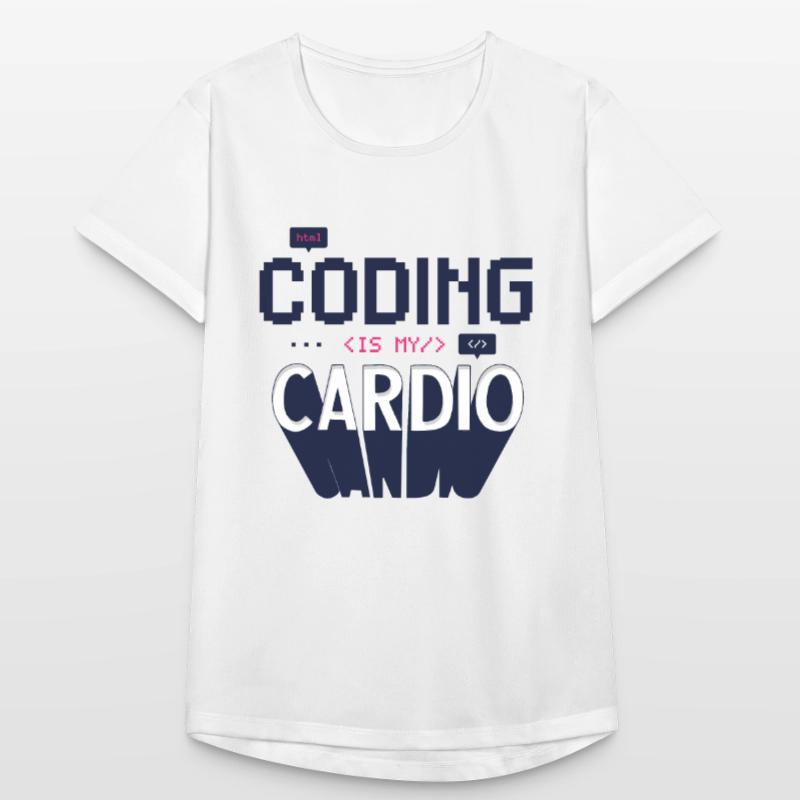 Programmer Computer Coders Coding is My Cardio Women's Breathable T-Shirt