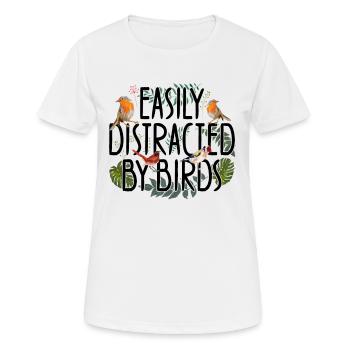 Ornithologue ornithologue ornithologue - T-shirt respirant Femme - blanc - Devant - AI Model Female 172 dark (172cm)