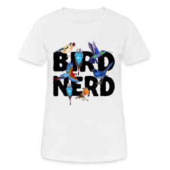 Birdwatching Ornithologist Ornithologist - Women's Breathable T-Shirt - white - Front - AI Model Female 172 dark (172cm)