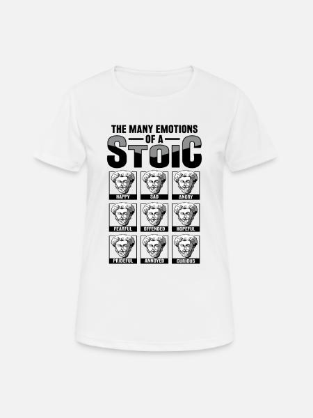 Stoischer Philosoph Marcus Aurelius Stoiker - Frauen T-Shirt atmungsaktiv - Weiß