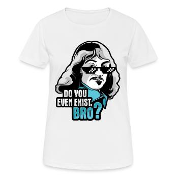 Philosophie Descartes Philosophie Student - Frauen T-Shirt atmungsaktiv - Weiß - Vorne - AI Model Female 172 dark (172cm)