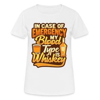 Chemise de whisky pour un buveur de whisky - T-shirt respirant Femme - blanc - Devant - AI Model Female 172 dark (172cm)