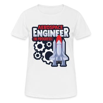 Luft- und Raumfahrtingenieur - Frauen T-Shirt atmungsaktiv - Weiß - Vorne - AI Model Female 172 dark (172cm)