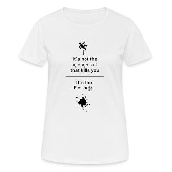 Physiklehrer-Witzdesign n Physiker - Frauen T-Shirt atmungsaktiv - Weiß - Vorne - AI Model Female 172 dark (172cm)