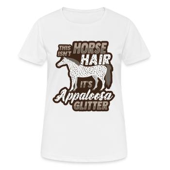 Appaloosa Pferd - Frauen T-Shirt atmungsaktiv - Weiß - Vorne - AI Model Female 172 dark (172cm)