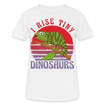 Je lève de minuscules dinosaures - T-shirt respirant Femme - blanc - Devant - AI Model Female 172 dark (172cm)