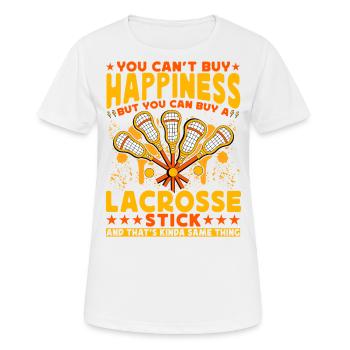 Lacrosse Lustige Sprüche - Frauen T-Shirt atmungsaktiv - Weiß - Vorne - AI Model Female 172 dark (172cm)