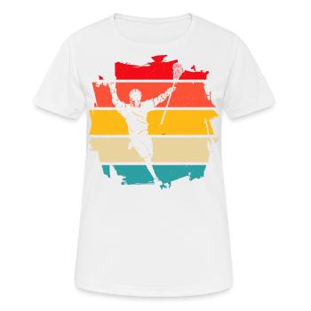 Lacrosse Retro - Women's Breathable T-Shirt - white - Front - AI Model Female 172 dark (172cm)